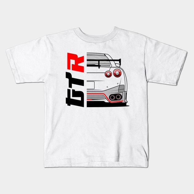 GTR SKYLINE GT-R35 Kids T-Shirt by RacingSize